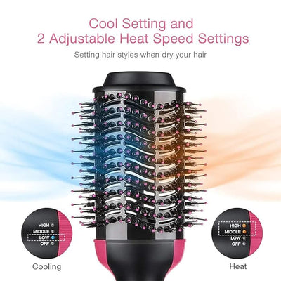 3-In-1 Electric One Step Hair Straightening Brush