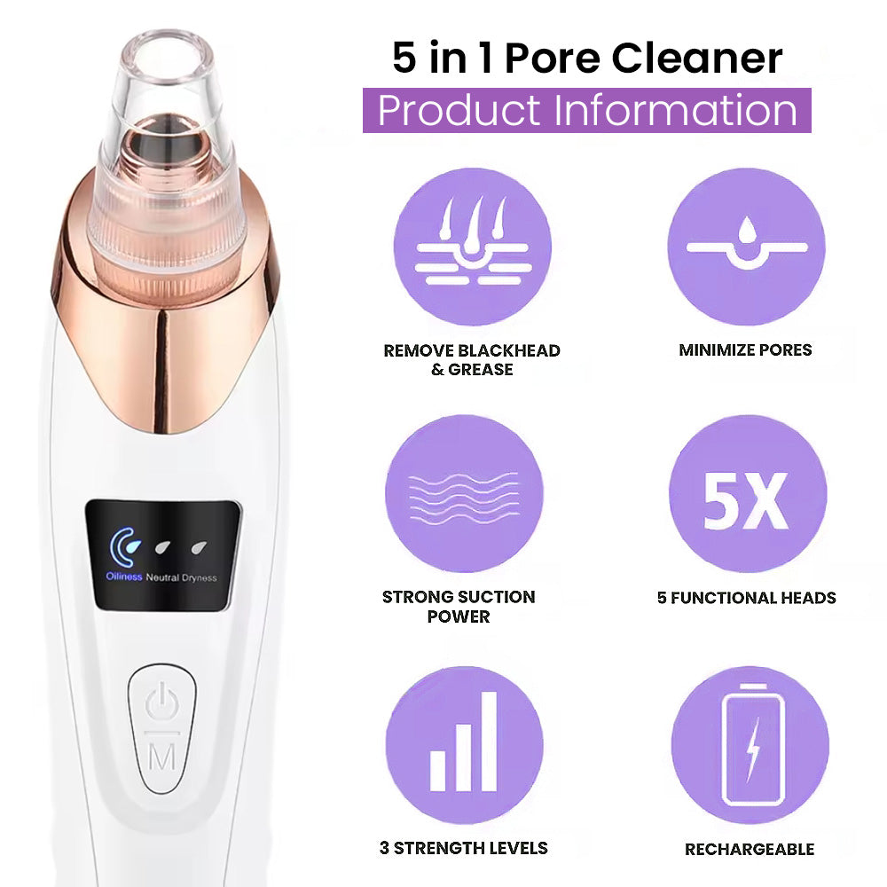 Vacuum Pore Cleaner - Remove Blackheads Without Irritation or Redness