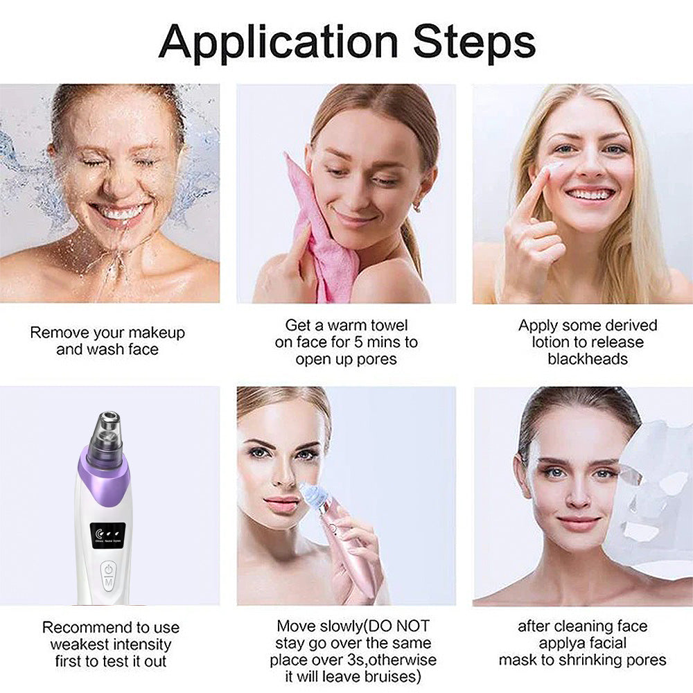 Vacuum Pore Cleaner - Remove Blackheads Without Irritation or Redness
